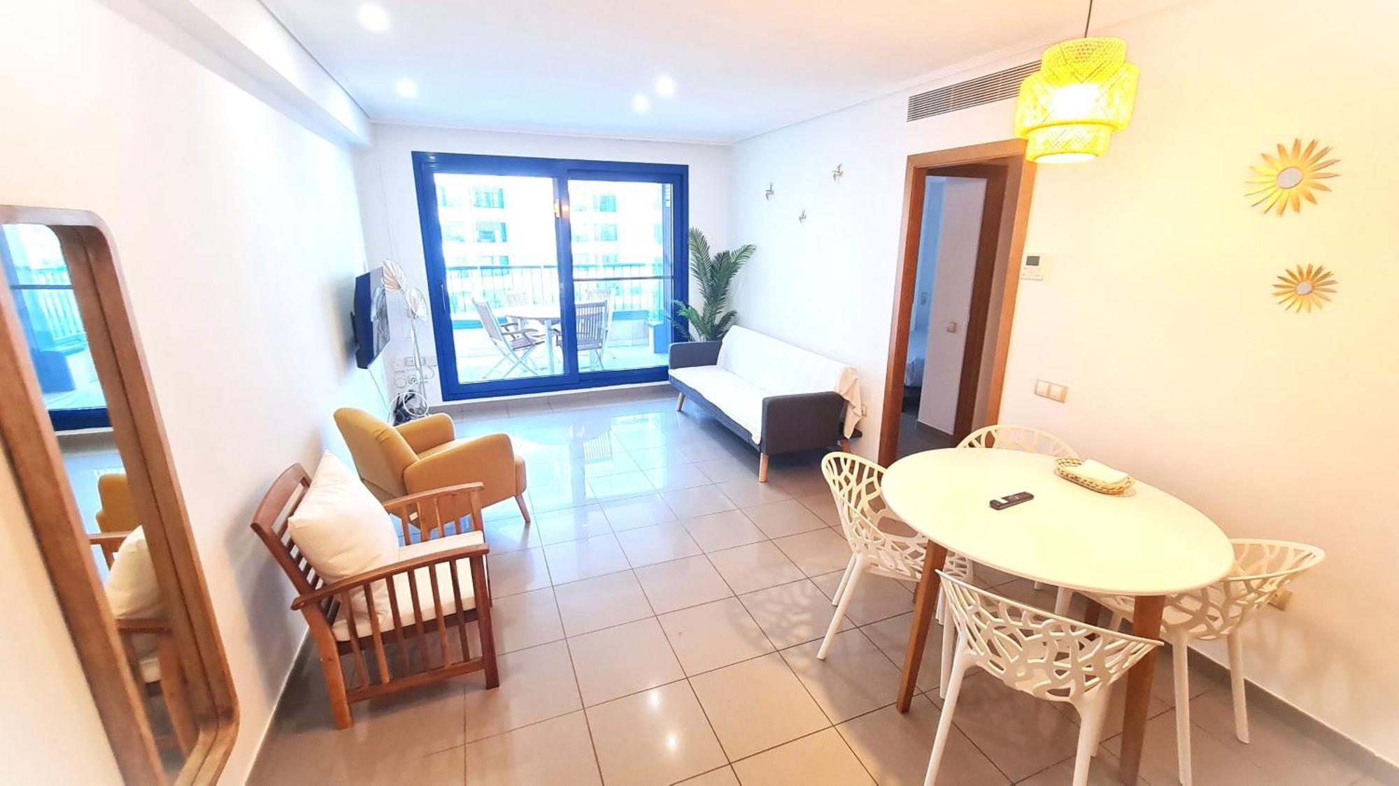 Beach Valencia Luxury D15-9 Apartment With Terrace And Sea Views With Two Rooms מראה חיצוני תמונה